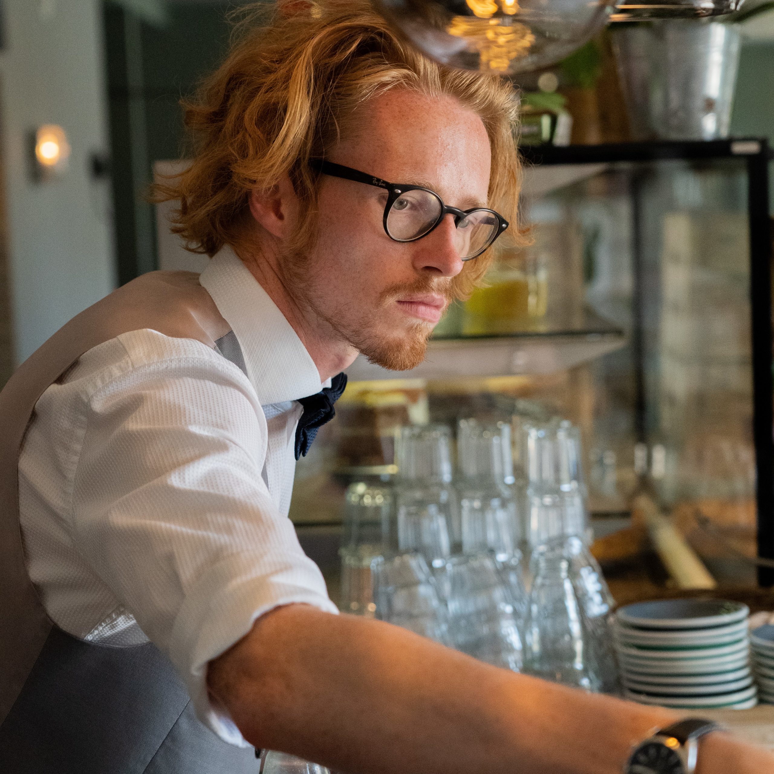 Max-Merlin Ries, guest on humans of hospitality at smack, while working