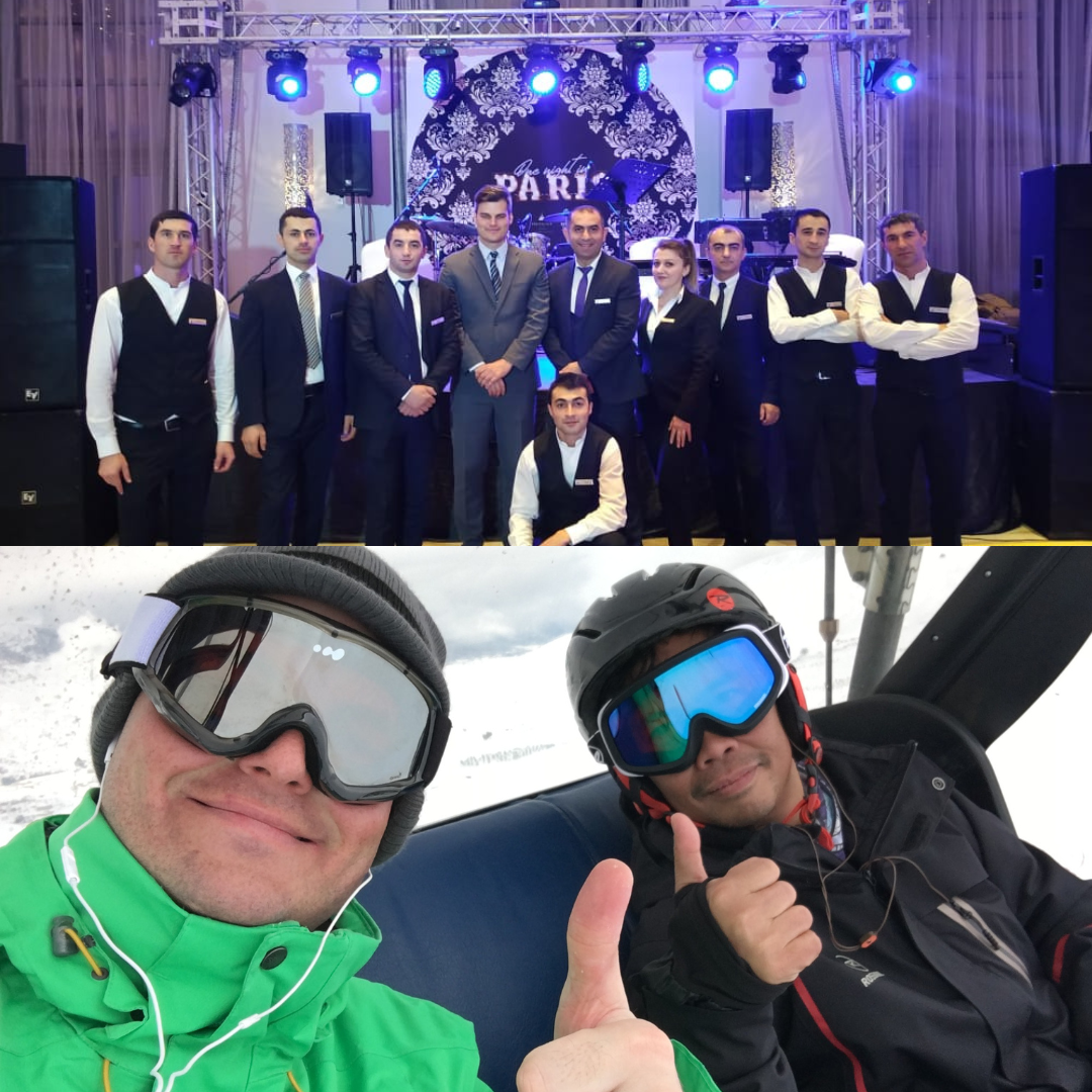 Collage of Vladimir Domin and team for Humans of Hospitality